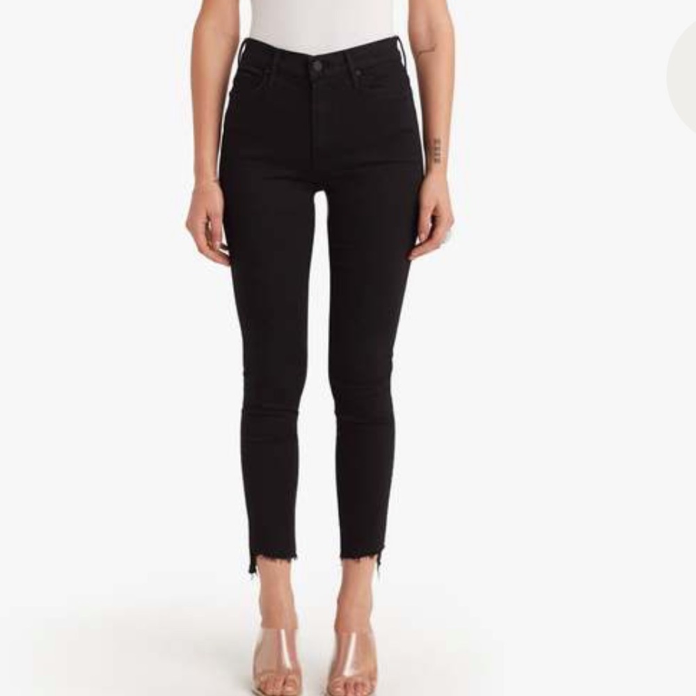 Mother Ankle Fray Zip Not Guilty Wash